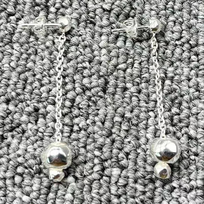 

2022 new UNOde50 exquisite fashion electroplating 925 silver simple ball pendant earrings festival jewelry gifts
