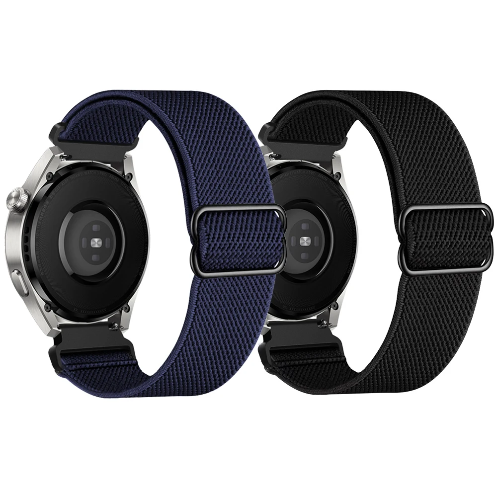 Elastic Adjustable Stretchy Nylon Loop Strap For Huawei GT 3 /Amazfit GTR/GTS/Bip/Xiaomi Color 2/Samsung Watch Band 22mm 20mm