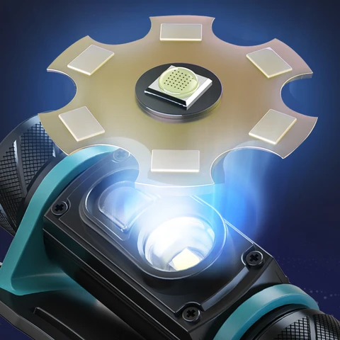 Налобный фонарь XPG белый + красный свет