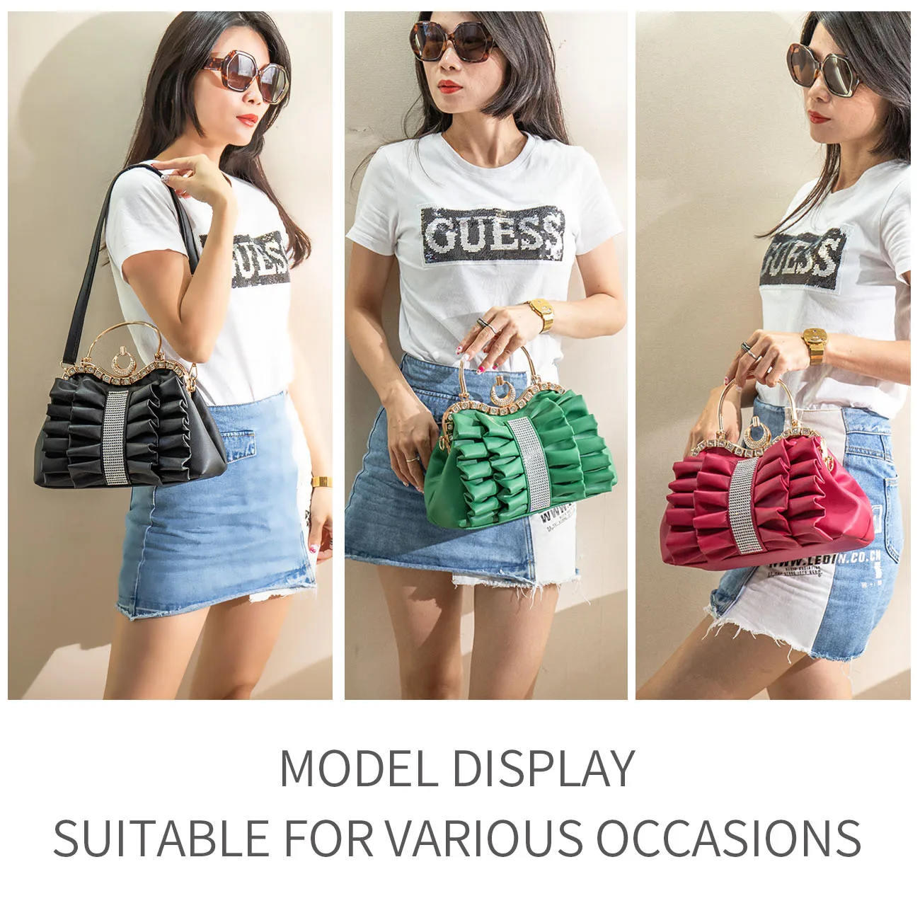 2023 New Luxury Elegant Rhinestone Bags Women Wedding Purse Girl Party Bag Crystal Clutch Diamond Evening Clutch Bag