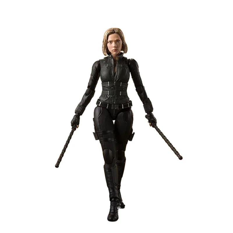 

SHF Marvel Legends Action Figure Avengers Black Widow Figma Model Toys For Kids Gifts Spider-Man Iron Man Captain America Dolls