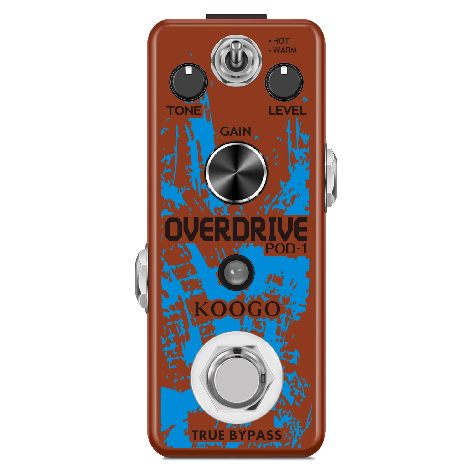 Koogo LEF-302B ODRIVE-II Classical Electronic Overdrive Guitar Effect Pedal True Bypass2 Working Mode Full Metal Case