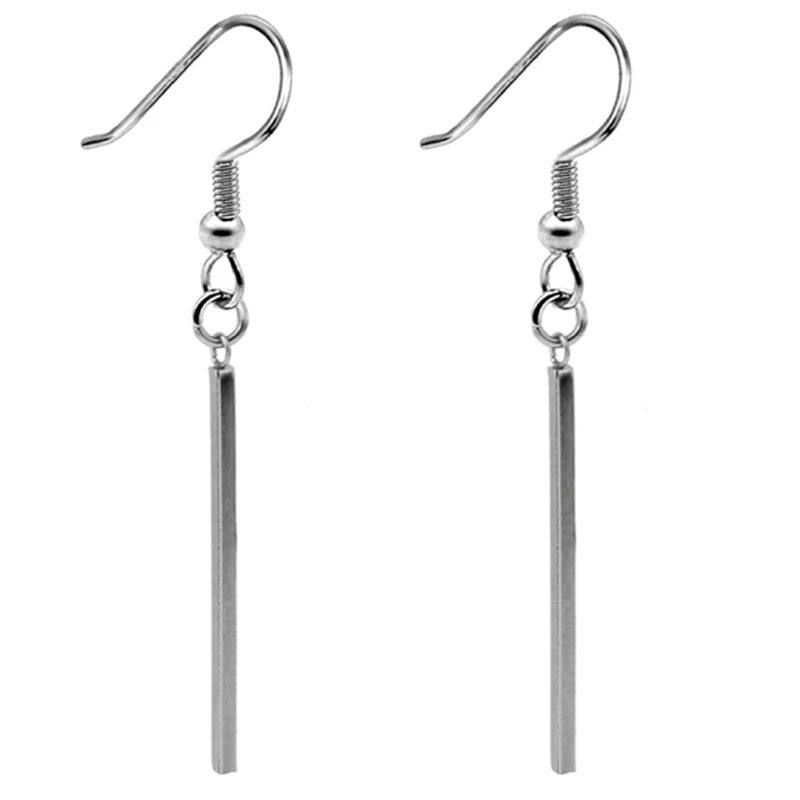 

20pcs 2019 NEW Concise Fashion Stainless Steel Women's Earrings Ear Hook 20mm/25mm/ 30mm/35mm Jewelry Wholesale