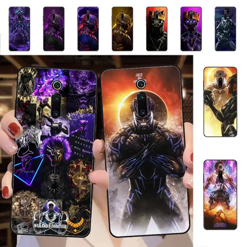 

Disney Black Panther Phone Case for Redmi 5 6 7 8 9 A 5plus K20 4X 6 cover