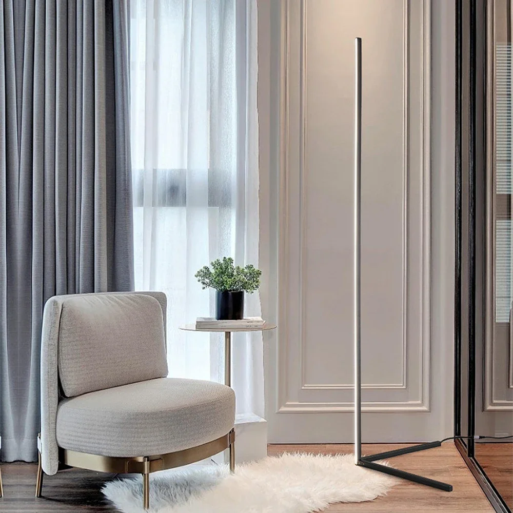 Простая Напольная Лампа современный RGB светильник с вертикальным дистанционным