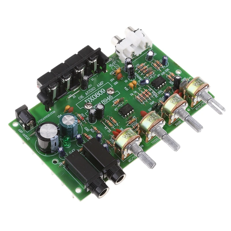 Двухканальная Плата усилителя мощности DX0809 60 Вт Hi-Fi стерео аудио усилитель