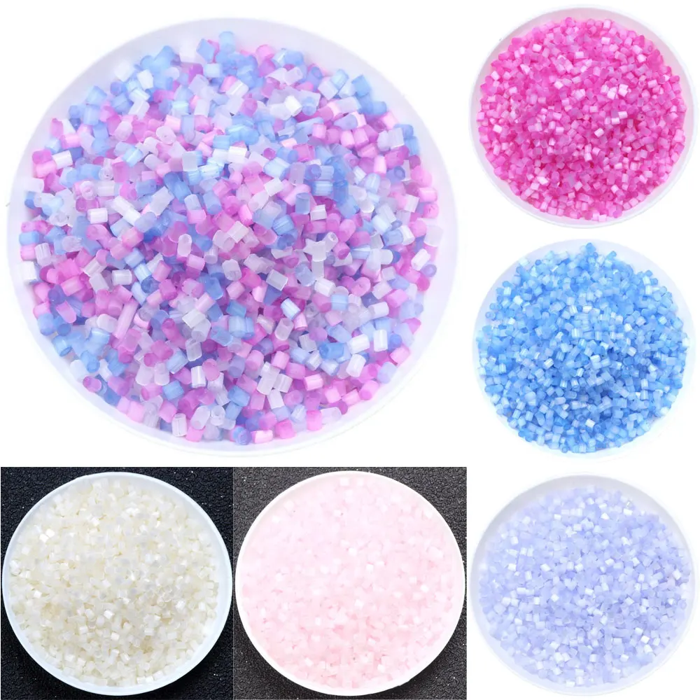 

2MM Multi Color Cat Eye Cylindrical Glass Seed Bead DIY Necklace Bracelet Women's Daily Jewelry Production