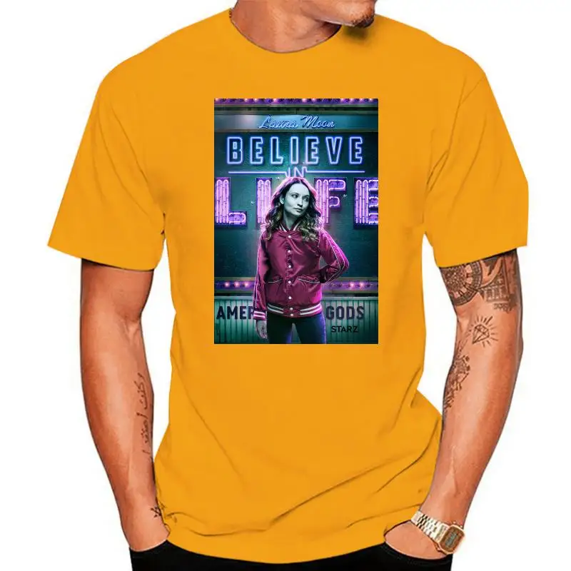 

Женская футболка с цифровым принтом «American боги», «Laura Moon Believe In Life»