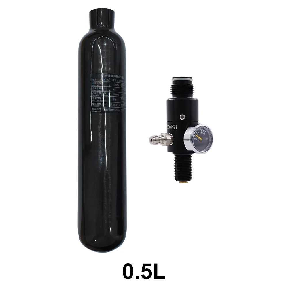 Цилиндр из углеродного волокна 4500 фунт/кв. Дюйм 30 мпа 0 5 л 500 куб. См Воздушный бак