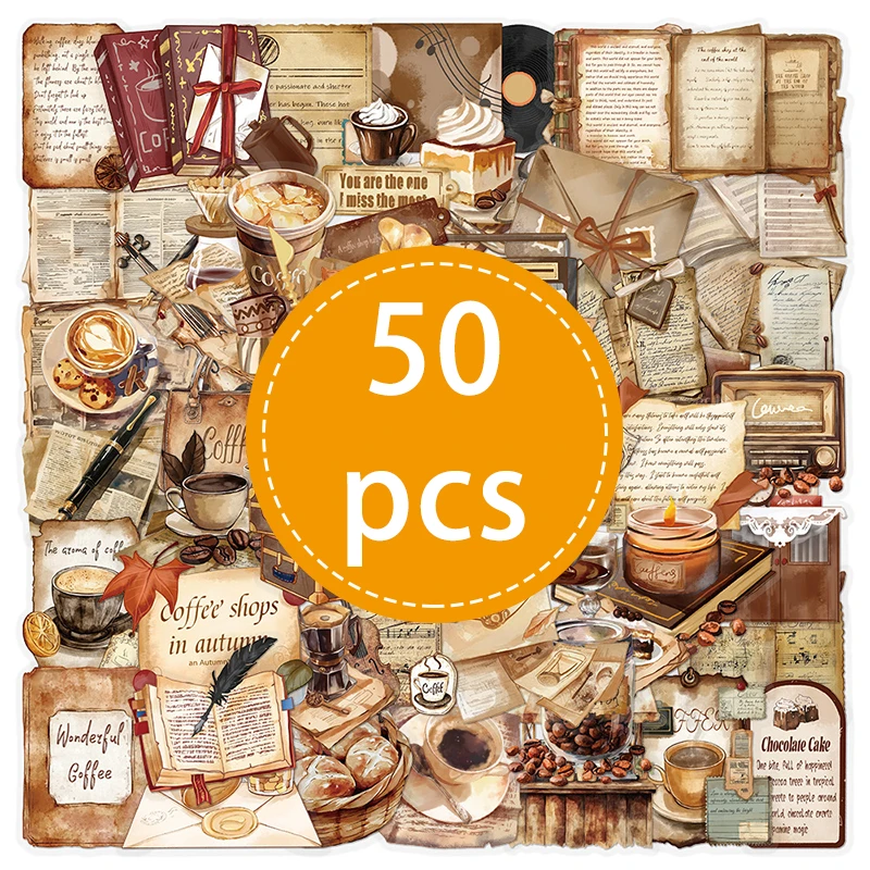

50 шт. акварельные наклейки YANWEIBAN