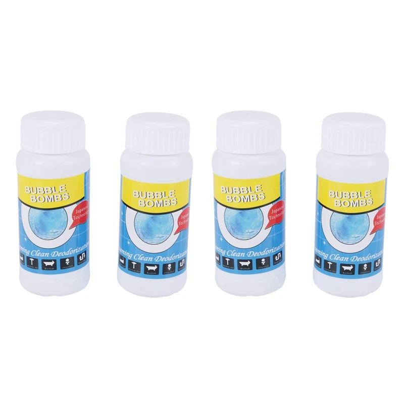 

4х дезодорант для труб, очиститель для раковины и слива, волшебные Пузырьковые бомбочки, быстрый вспенивающий дезодорант, инструмент для си...