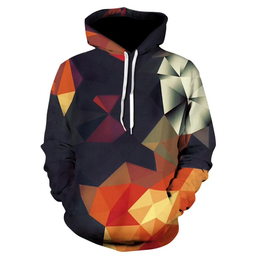 

Men's Hoodies Latest Geometric 3D Men Women Hoodies Sweatshirt Young Loose Casual Sportswear Spring Autumn Coat Street Clothing