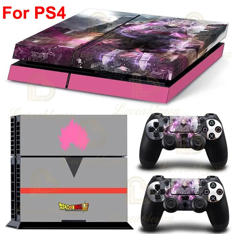 Фото Модные наклейки на консоль Dragon Ball Z для SONY PS4 Pro Slim Zamasu, наклейки на все тело для контроллера PlayStation 4, геймпада №4