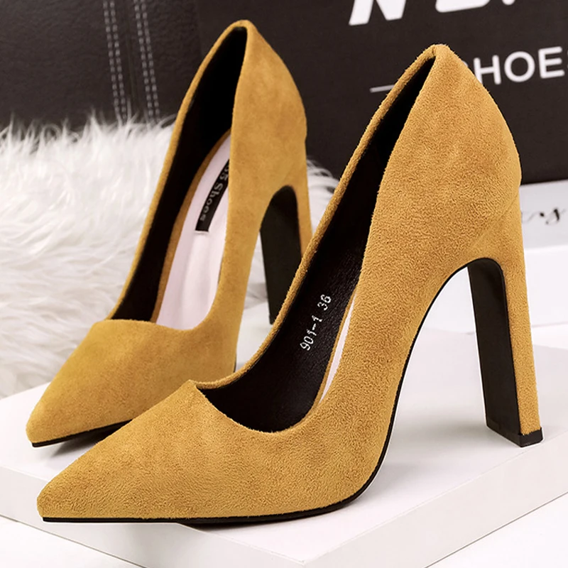 

Туфли-лодочки женские замшевые, высокий каблук, квадратный каблук, классические, офисная обувь, заостренный носок, классические, оксфорды