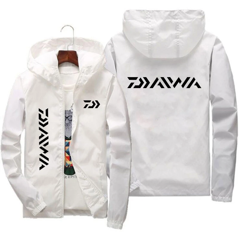 

Fishing Zipper Windproof Jacket Men's And Women's Sun Protection Clothes Spring Casual Sports Long-sleeved Hooded Thin Coat Top