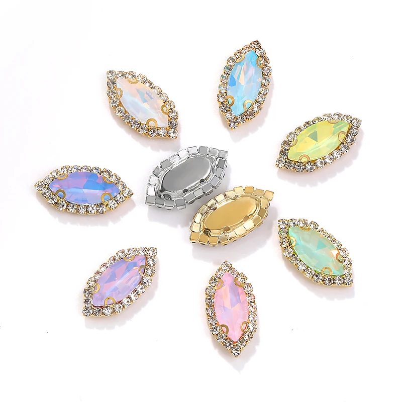 5/10 шт. стразы с металлической пряжкой