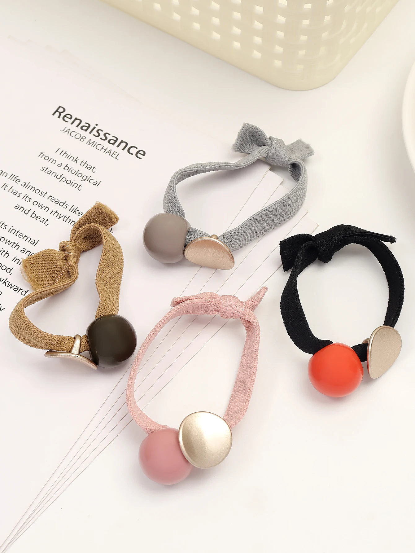 Высококачественная Широкая Резинка Для Волос Женщин Повседневная С Низким Узлом