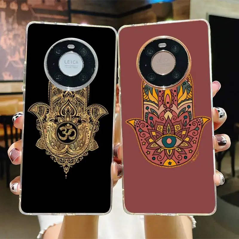 

Yinuoda Hamsa Hand Of Fatima Phone Case for Samsung S21 A10 for Redmi Note 7 9 for Huawei P30Pro Honor 8X 10i cover