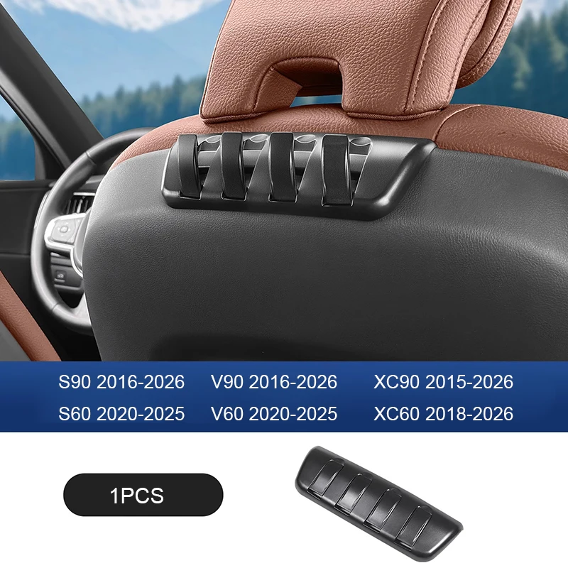 

Складные скрытые крючки для Volvo XC60 V60 S60 XC90 V90 S90, крючок на заднее сиденье автомобиля, автомобильные аксессуары для интерьера, 4 шт., мульт.