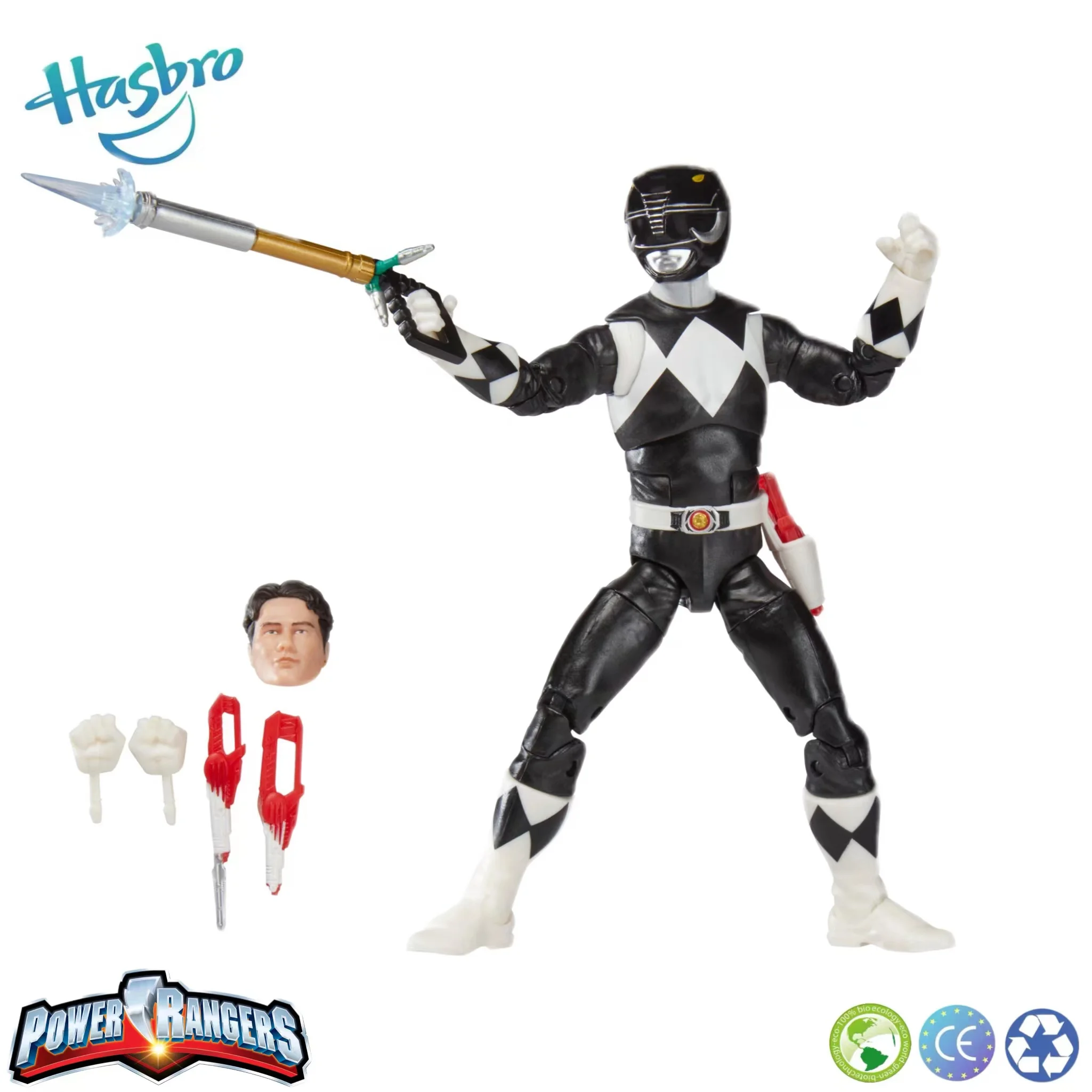 

Hasbro Power Rangers Original Lightning Collection Mighty Morphin Black Ranger 6Inch Action Model Figure Collectible Toys Gift