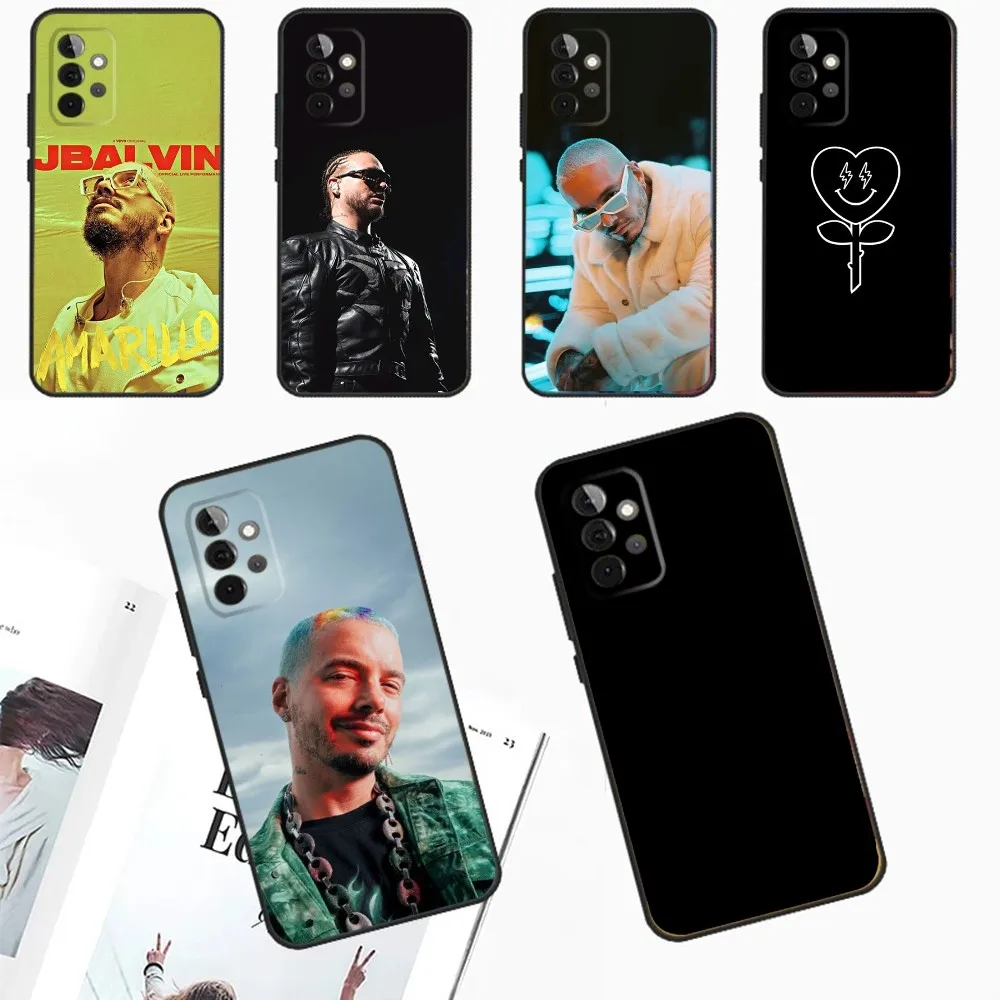 Чехол для телефона Singer J B-Balvin Samsung Galaxy A13 A21s A22 A31 A32 A52 A53 A71 A80 A91 Мягкий черный чехол