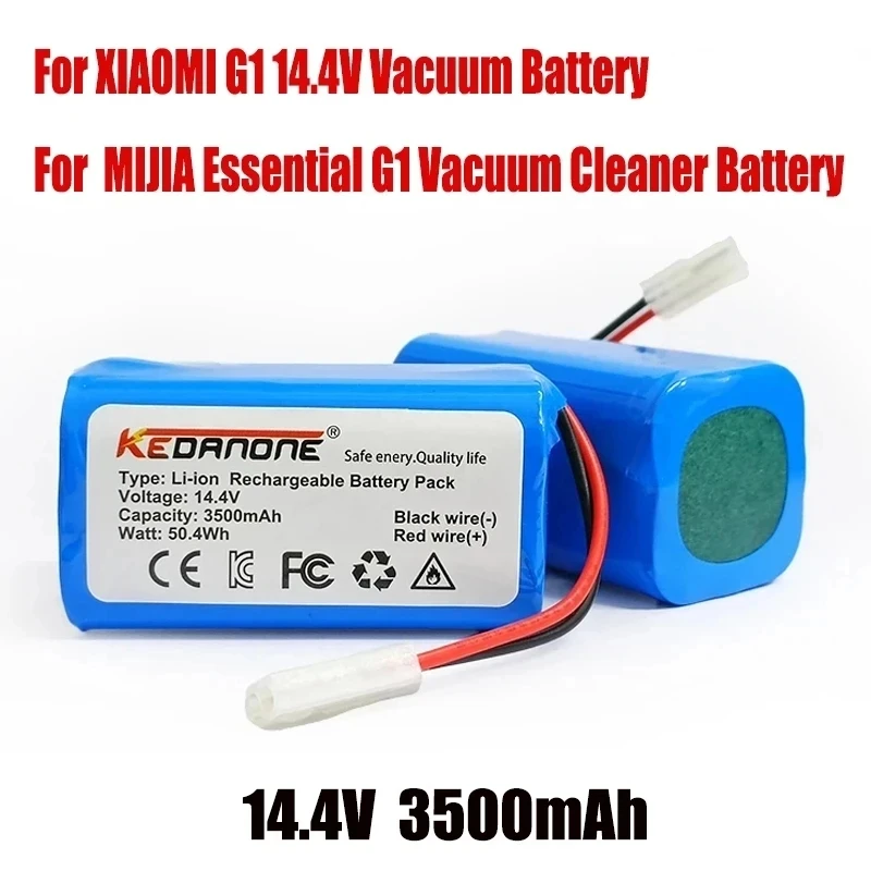 

New 4S1P 14.4V 3500mAh Li-ion Battery Pack,For XIAOMI MIJIA Mi Robot Vacuum-Mop Essential G1 MJSTG1, SKV4136GL H18650CH R30 R35