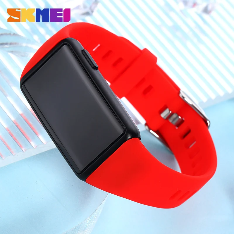 Цифровые часы SKMEI унисекс электронные со светодиодной подсветкой силиконовые