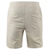 New Men's Cotton Linen Shorts Pants Male Summer Breathable Solid Color Linen Trousers Fitness Streetwear S-3XL 5