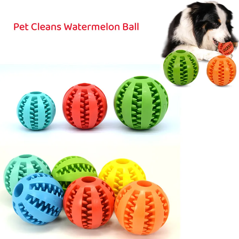 Silicone Pet Dog Toy Ball Interactive Bite-resistant Chew To