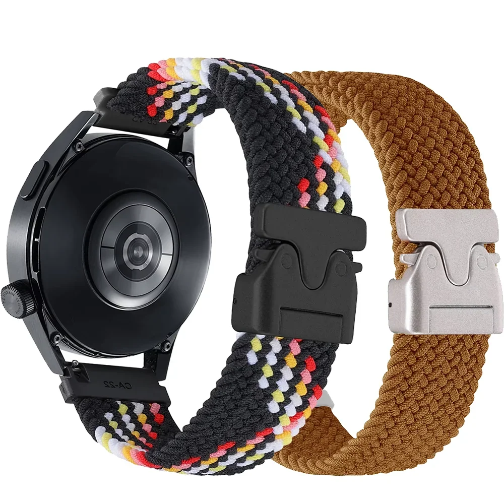 22 20 мм плетеный нейлоновый ремешок с петлей для HUAWEI WATCH GT 5 4 Pro 46 3 42 Samsung Galaxy Watch 7 6 40 44