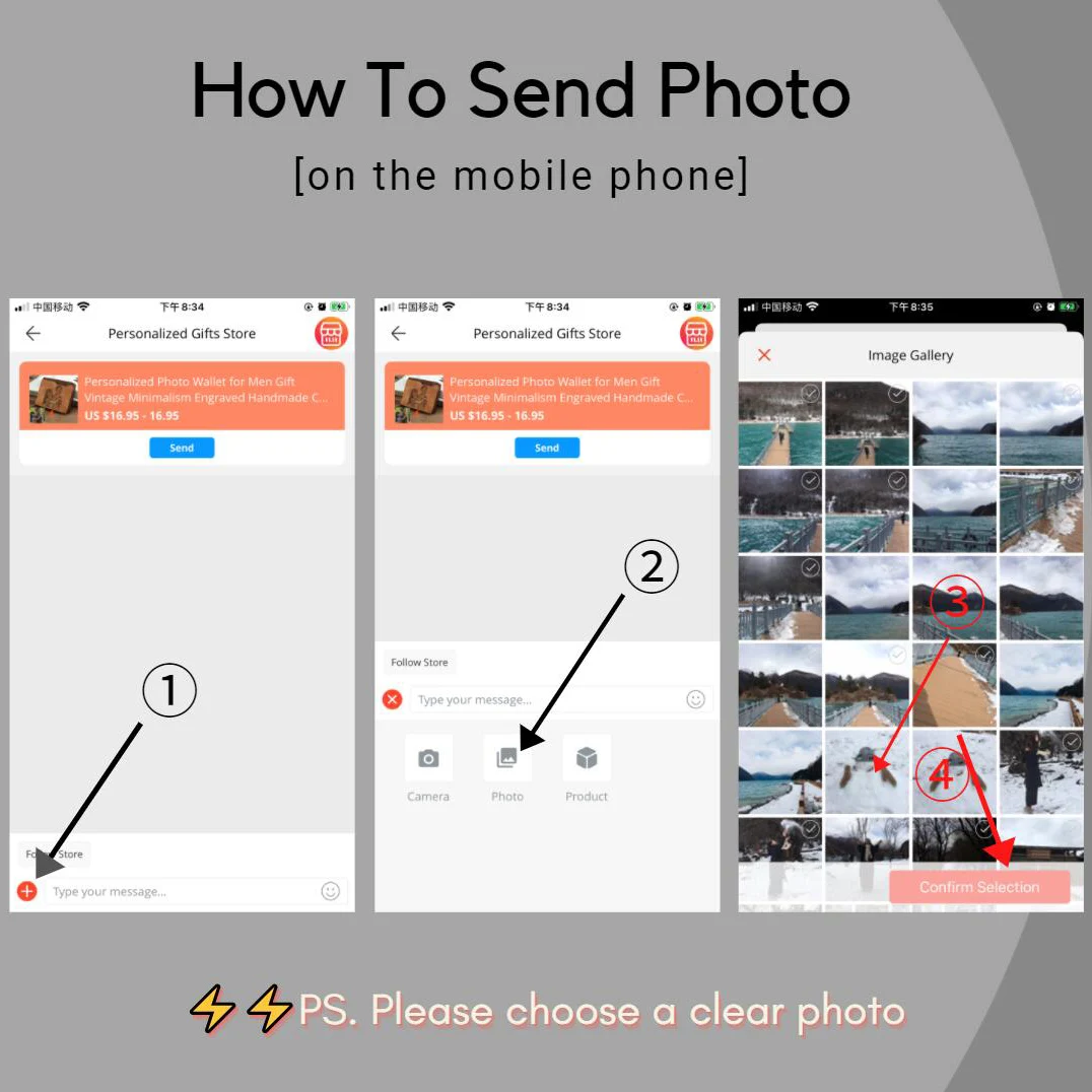 Photo Wallet Men Customize Multifunction Short Small Pu Leather Bifold Vintage Personalized Picture Text Purse Father's Day Gift