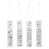 4pcs decorative teachers day teachers day gifts appreciation gift for teacher metal bookmarks teacher appreciation bookmarks