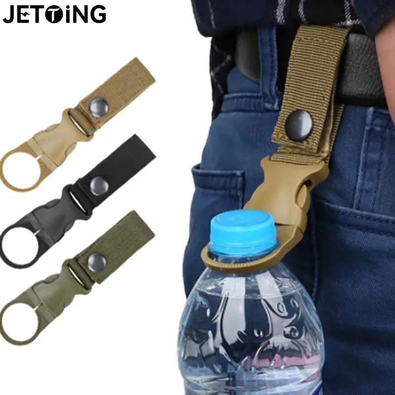 

Molle Webbing Backpack Buckle Carabiners Attach Quickdraw Water Bottle Hanger Holder Outdoor Camping Hiking Climbing Accessories