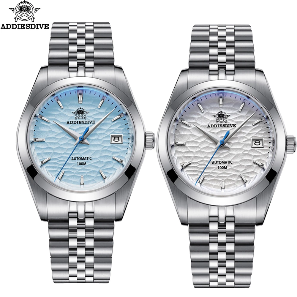 

ADDIESDIVE 39mm AD2118 Men Watch Jewels Stainless Steel 100m Waterproof Japan NH35 Automatic Mechanical Watches reloj hombre