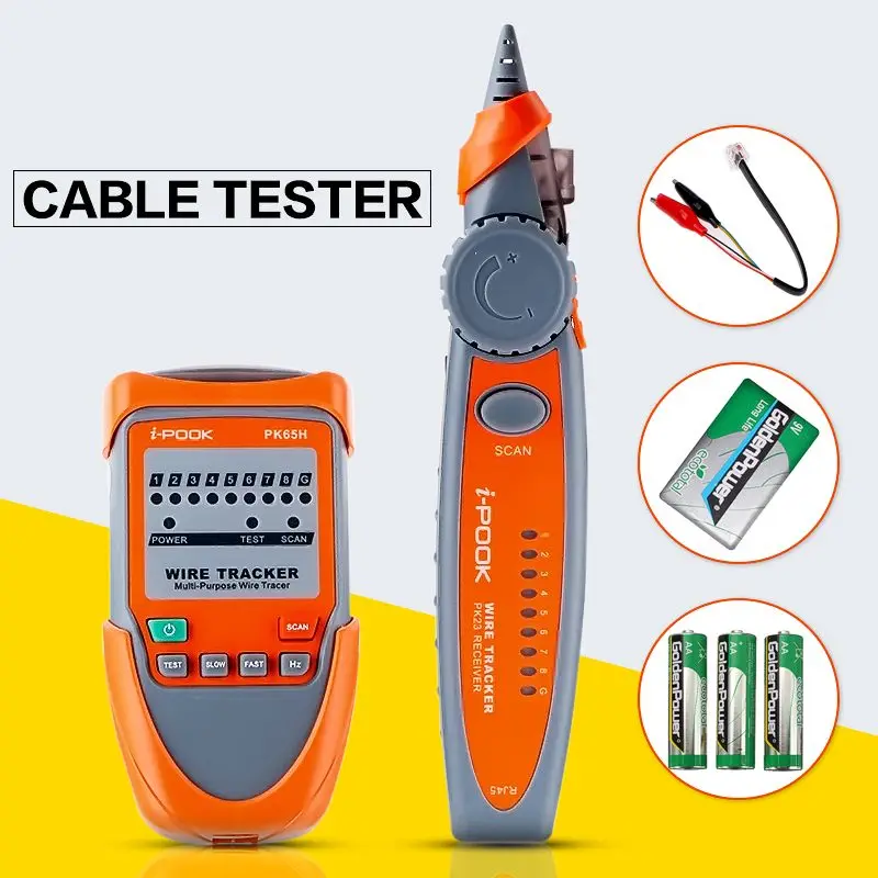 

ELEGIANT Network Cable Tester RJ11 RJ45 Wire Tracer Muti-purpose Line Finder for Internet Network Ethernet etc