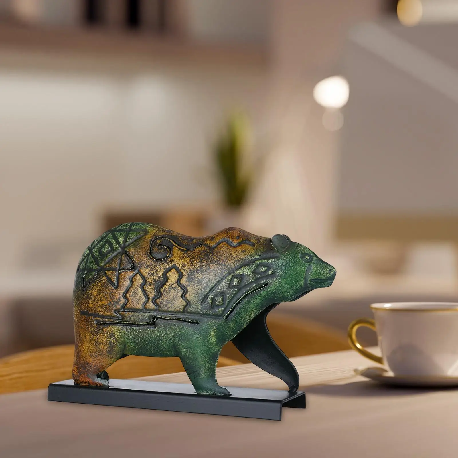 

Vintage Style Bear Sculpture Home Decoration Animal Home Statue