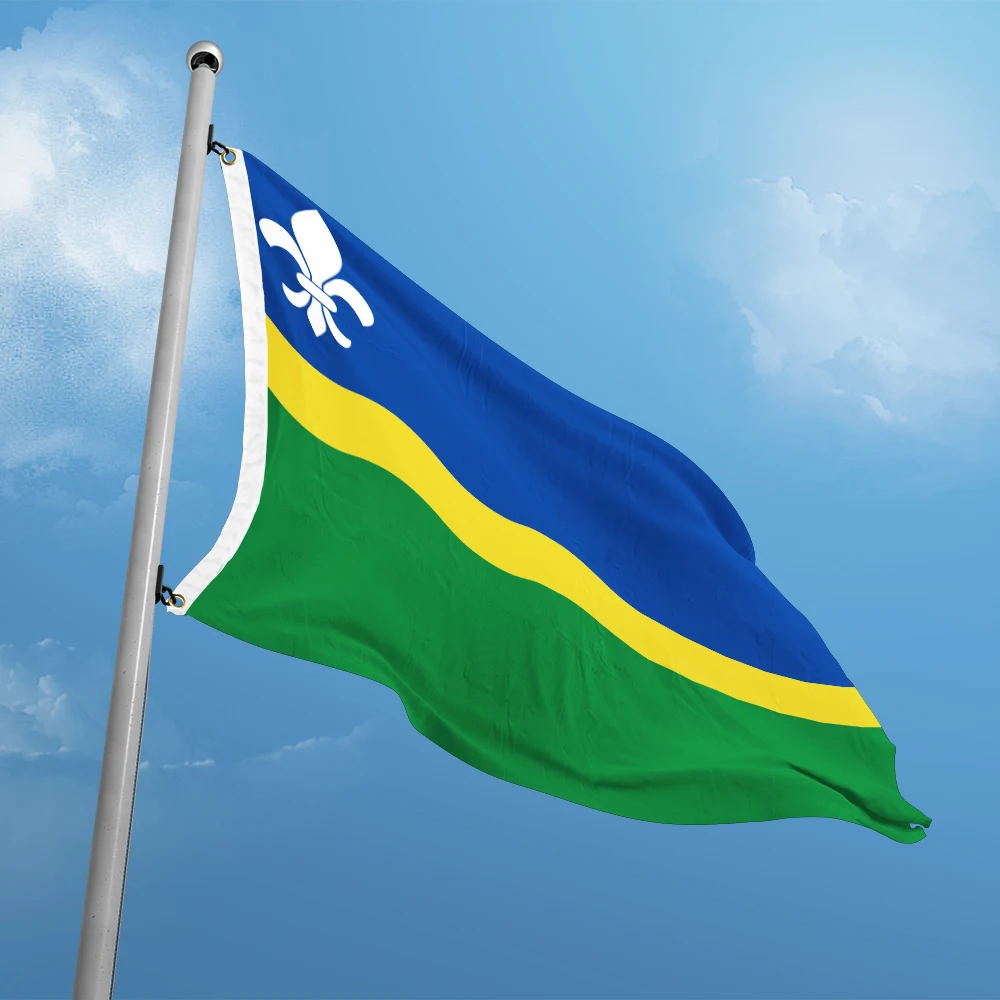 Флаг Голландии Flevoland 3 фута x 5 футов баннер из полиэстера летающий 90*150 см двойная