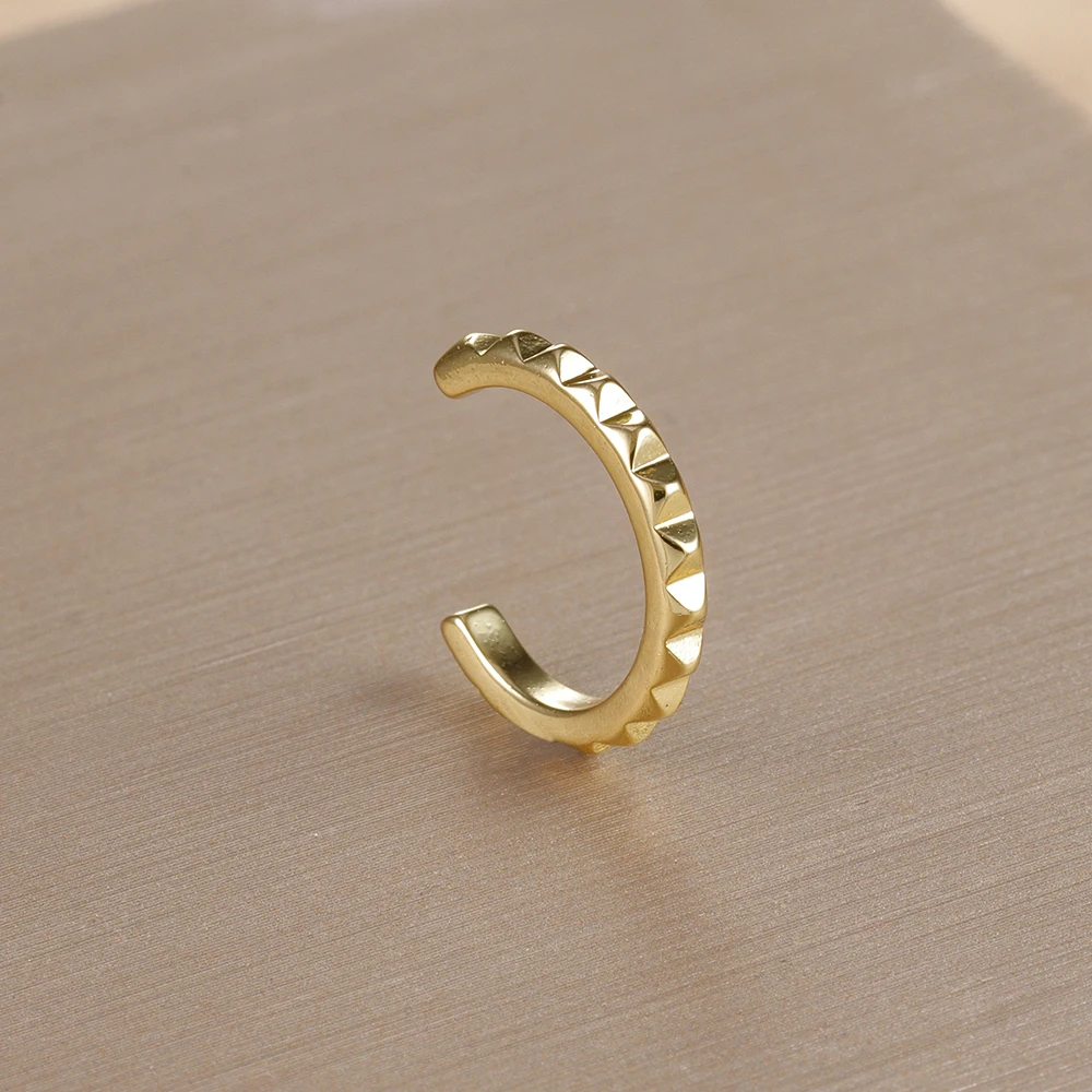 1 шт. винтажные простые металлические каффы для ушей с кристаллами женщин