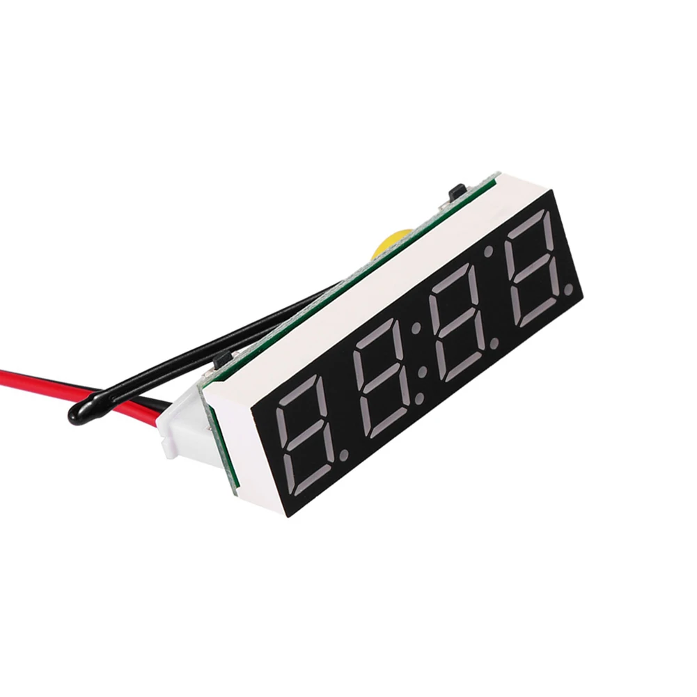 

Thermometer Clock Digital For Vehicle Home Indoor Outdoor LCD Display Replacement Voltmeter -50 To 130 Degrees