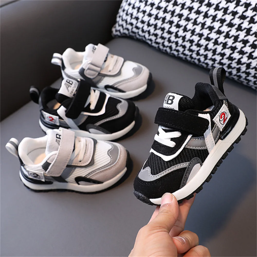 

21-30 Kids Shoes for Boys Girls Sport Shoes Fashion Breathable Air Mesh Soft Non-Slip Outdoor Casual Children Sneaker