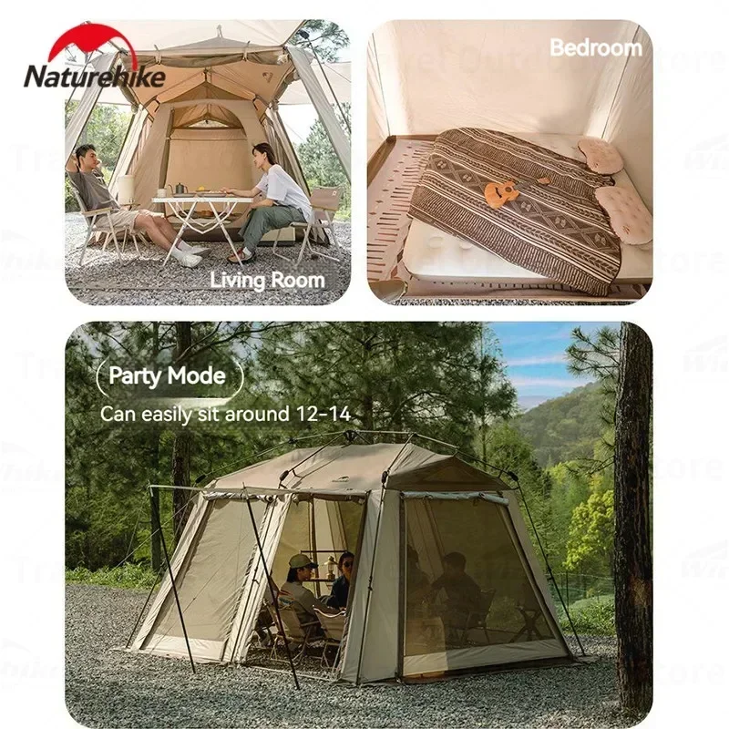 Naturehike Village 13 автоматическая палатка-кабина со снежной юбкой каркасное