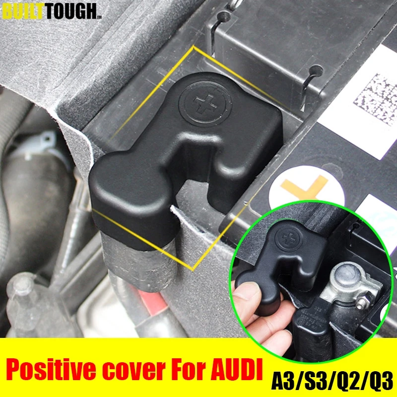 

Для AUDI A3 S3 MK2 MK3 Q2 Q3 II 2019 2020 автомобильный двигатель, аккумулятор, положительный зажим, крышка, зажим, накладка, аксессуары