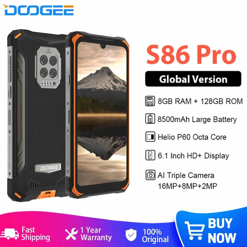 

Смартфон DOOGEE S86 Pro, 8 + 128 ГБ, 8500 мАч