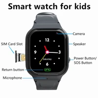 4g sim card watch childrens smart watch sos phone smartwatch for kids waterproof ip67 kids gift smartwatch for ios android