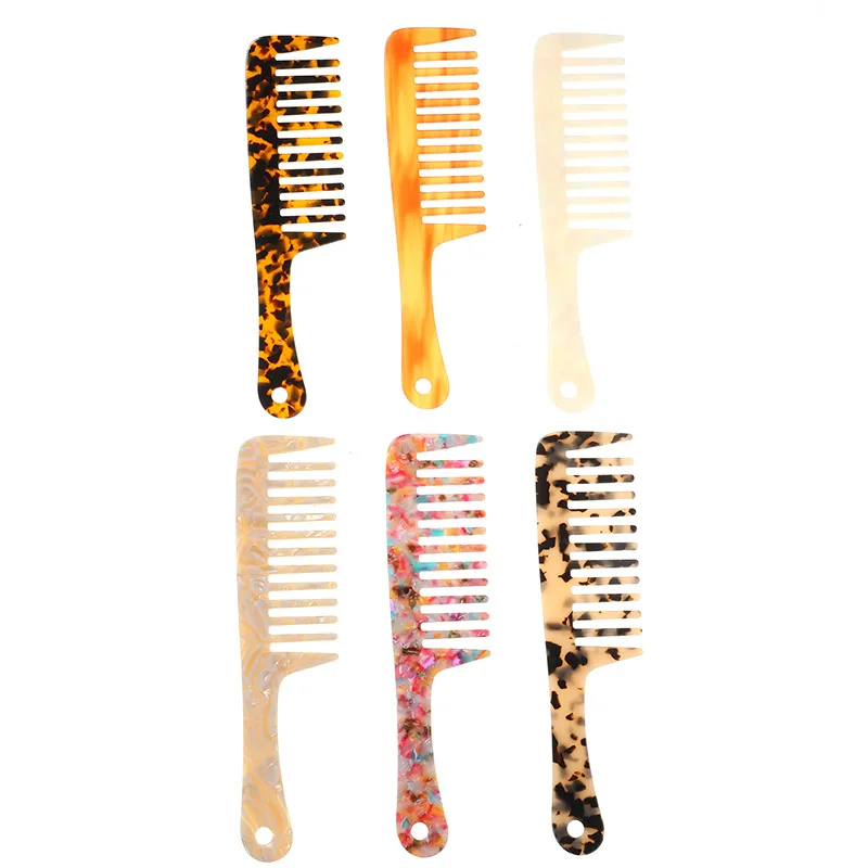 

Модная расческа-пластина из ацетата typhocojew с изысканной мраморной текстурой, большая Антистатическая щетка для волос, женские модели