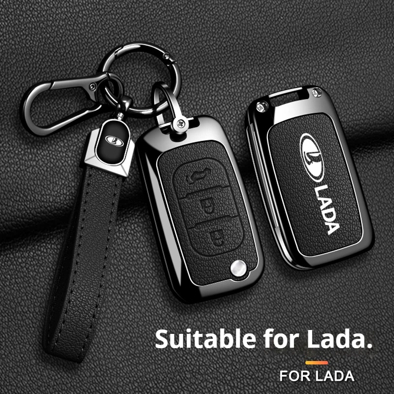 Фото Для Lada из цинкового сплава, защитный чехол для автомобильных ключей, сумка Фарадея, сумки для хранения, автоаксессуары, Нива Веста, Гранта Рива Самара Приора 4x4 №4