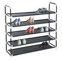5 tiers shoe rack 25 pairsblack