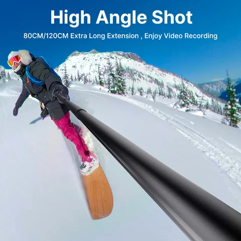 Ulanzi MT-57 Insta360 80/120 см выдвижная невидимая селфи-палка, универсальный стержень для GoPro Insta360 X4 X3 X2 GO 2