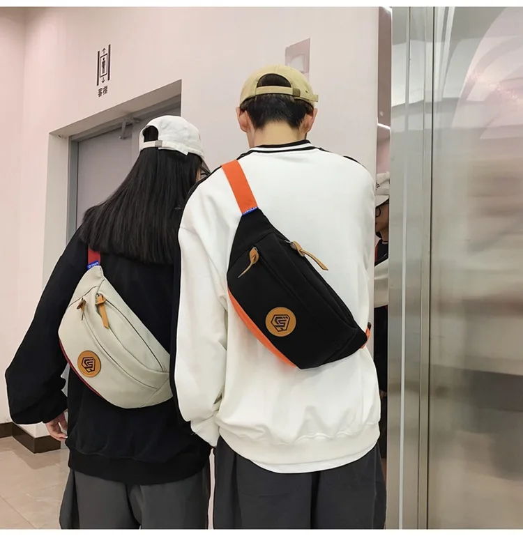 

Популярная цветная сумка через плечо для мужчин, простая Модная Повседневная маленькая Спортивная нагрудная Сумочка с диагональным промежутком, уличный тренд