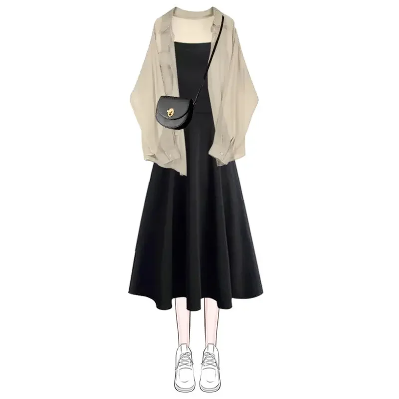 Новинка лета 2024 элегантный женский костюм из двух предметов в Корейском стиле